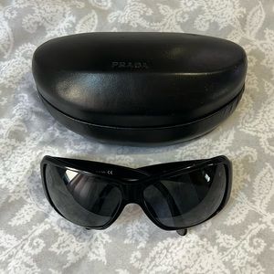 Prada Sunglasses With Case, Cloth, Box & Authentication Card